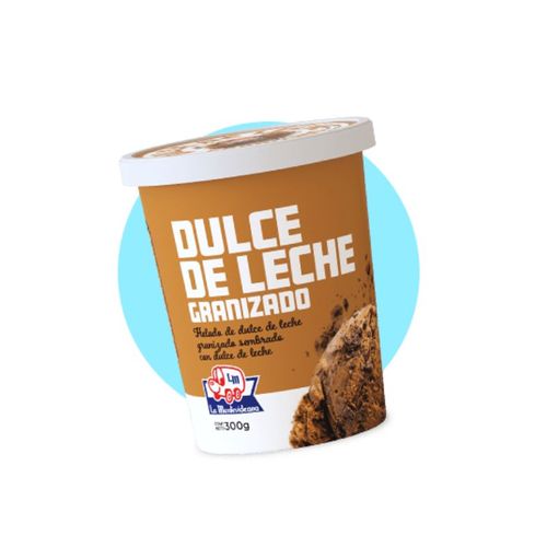Pote Helado La Montevideana Dulce de Leche Granizado 300g