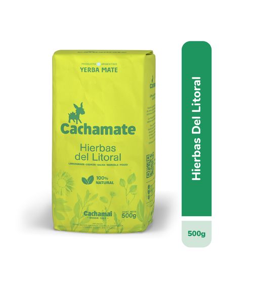 Yerba Mate Cachamate Hierbas del Litoral Lemon Grass 500g