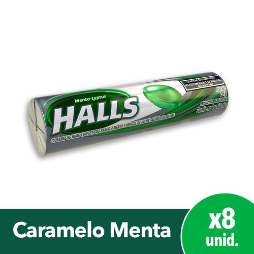 Caramelos Halls Free Menta Sin Azúcar x 8u