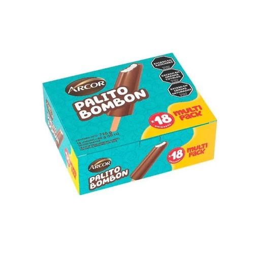 Helado Arcor Palito Bombón Multipack 18u