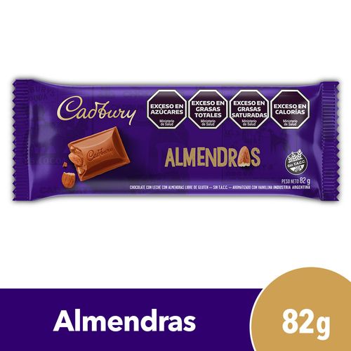 Chocolate Cadbury Con Almendras 82g