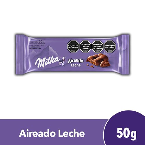 Chocolate Milka Con Leche Aireado 50g