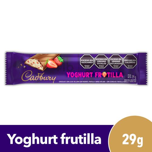 Chocolate Cadbury Yoghurt Frutilla 29g