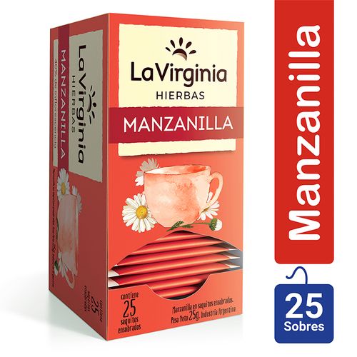Té Manzanilla La Virginia en Saquitos x 25u