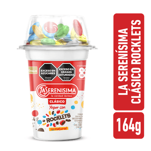 Yogur La Serenísima Clásico Con Rocklets 164g
