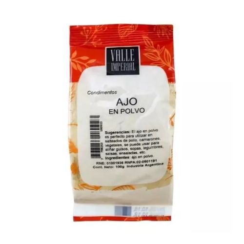 Ajo En Polvo Valle Imperial 100g