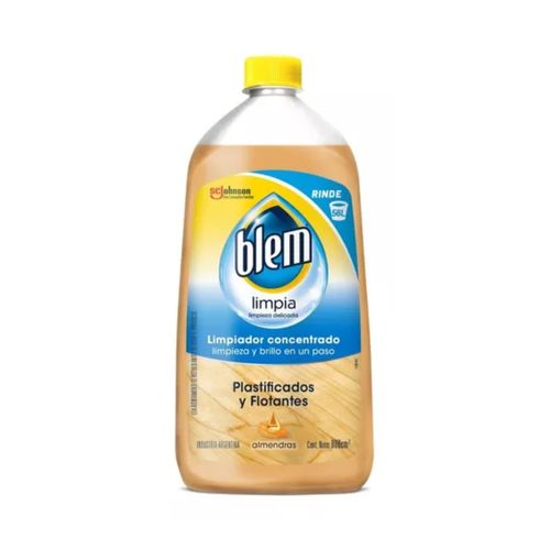 Limpiador Blem Pisos Plastificados Y Flotantes Almendras 800Ml