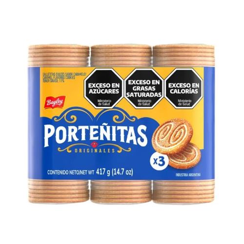 Galletitas Porteñitas Dulces 3X139g