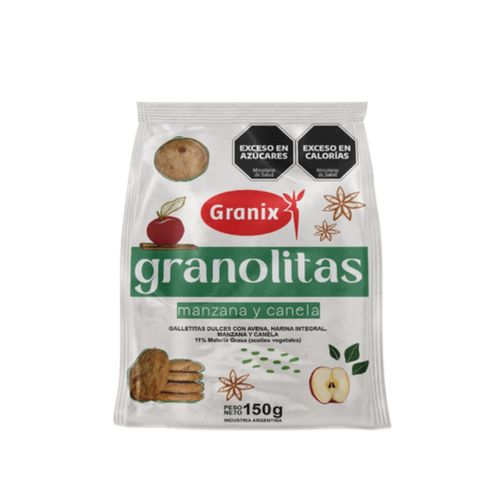 Granolitas Manzana Y Canela Granix 150g