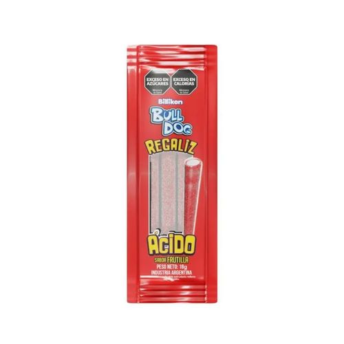 Caramelos Bull Dog Acidos de Frutilla