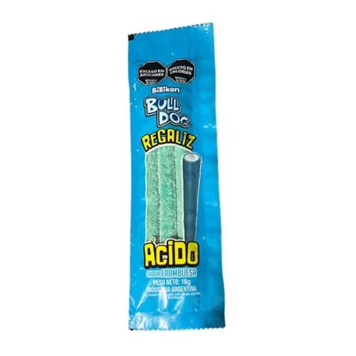 Caramelos Bull Dog Masticables Acidos de Frambuesa