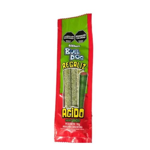 Caramelos Bull Dog Masticables Acidos de Sandia
