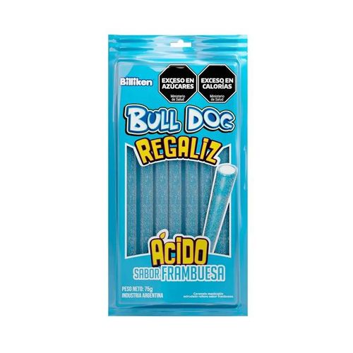 Caramelos Bull Dog Masticables Acidos de Frambuesa
