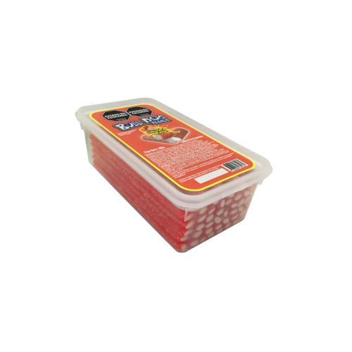Caramelos Bull Dog Masticables Acidos de Frutilla 360g