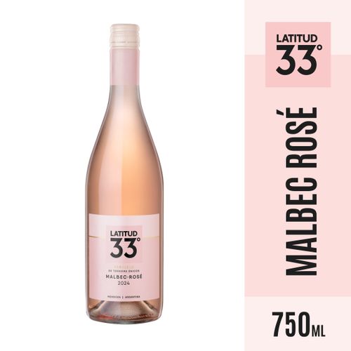 Vino Latitud 33 Malbec Rosé 750ml
