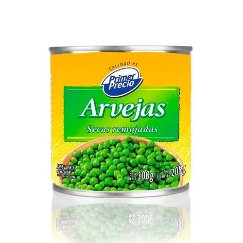 Arveja Primer Precio Seca Remojada Sin Sal 300GR