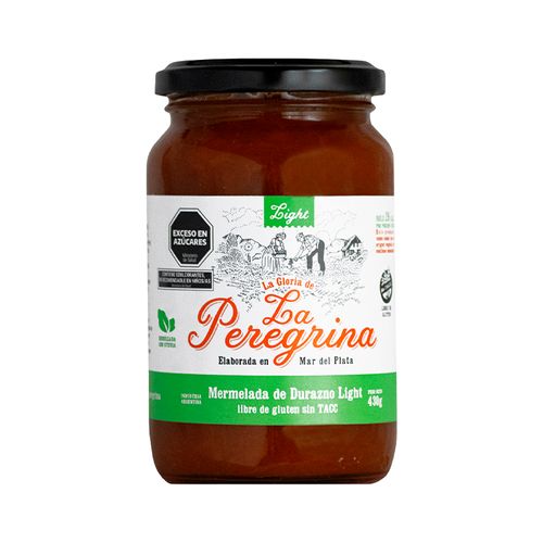 Mermelada La Peregrina De Durazno Light Sin Tacc 430g