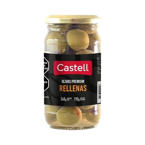 Aceitunas Castell Verdes Premium Rellenas 190g