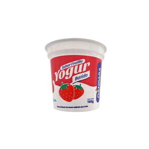 Yogur Gándara C/Colchón Frutilla Pote 160g