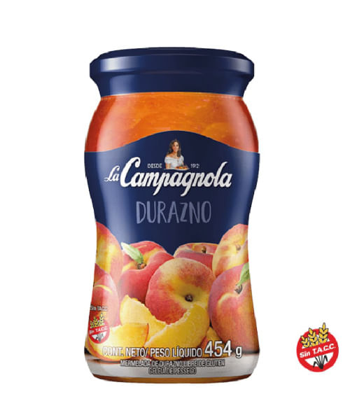 Mermelada La Campagnola de Durazno 454g