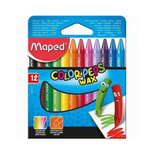 CRAYONES X 12 MAPED