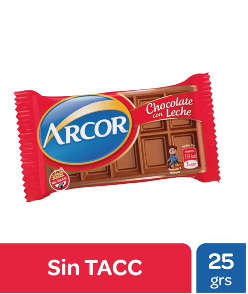 Chocolate con Leche Arcor 25g