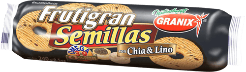 Galletitas Frutigran con Sésamo, Chía y Lino 240g