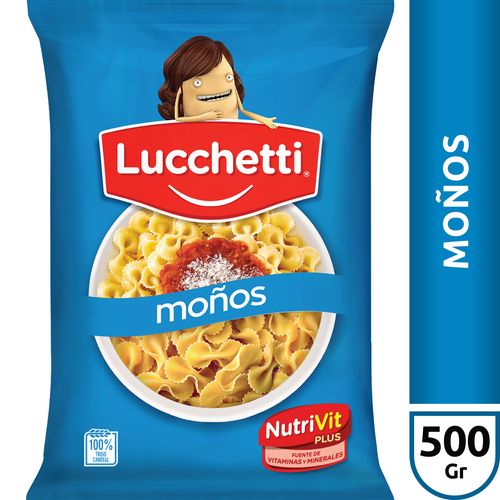 Fideos Lucchetti Moños 500g