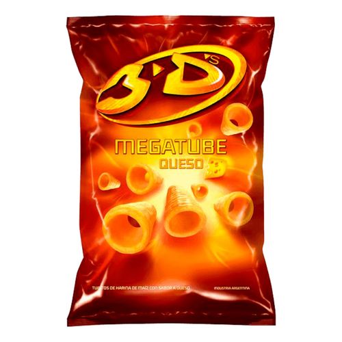 Conitos 3D Megatube Sabor Queso 143g