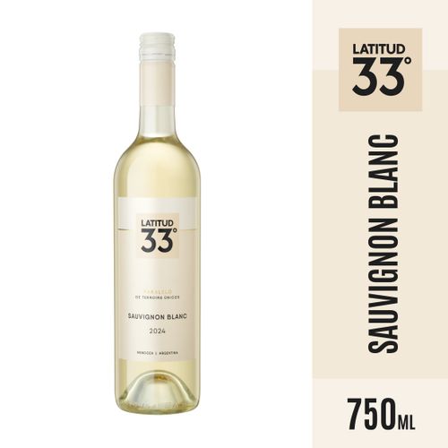 Vino Latitud 33 Blanco Sauvignon Blanc 750ml