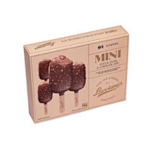 Palito Helado Mini Avelllana Y Chocolate Luccianos 200g