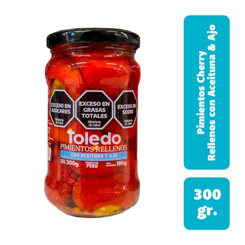 Pimientos Cherry Toledo C/ Aceitunas y Ajo 315g