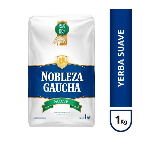 Yerba Nobleza Gaucha Con Palo Serena 1Kg