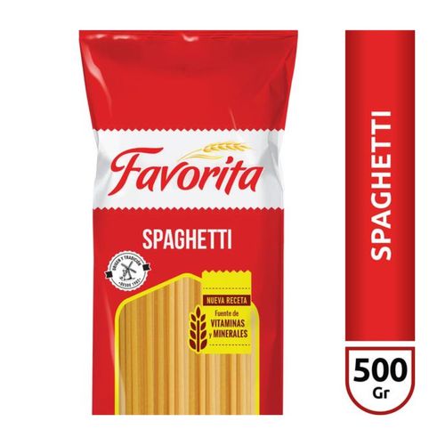 Fideos Favorita Spaguetti 500g