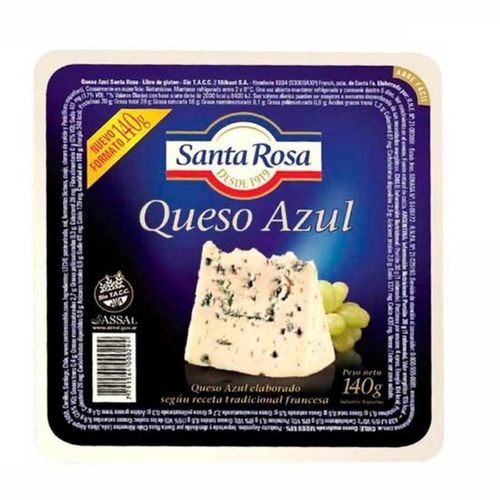 Queso Azul Trozado Santa Rosa 140g