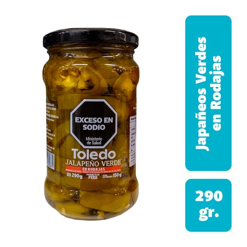 Jalapeño Toledo Verde Rodajas 315g