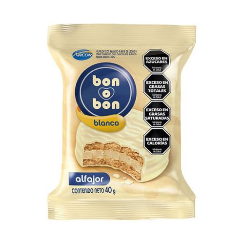 Alfajor Bon o Bon Blanco 40g