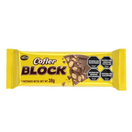 Chocolate Cofler Block con Maní 38g