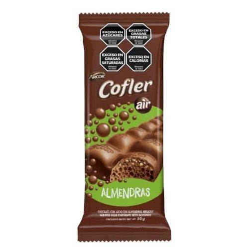 Chocolate Cofler Aireado Almendras 55g