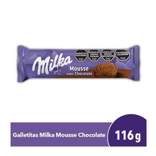 Galletitas Milka Mousse de Chocolate Rellenas 116g