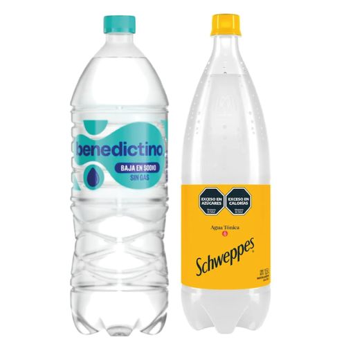 AGUA S/GAS + AGUA TONICA