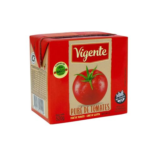 Puré De Tomates Vigente 520g