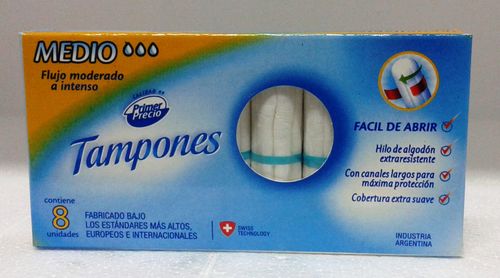 Tampones Medio Primer Precio 8un