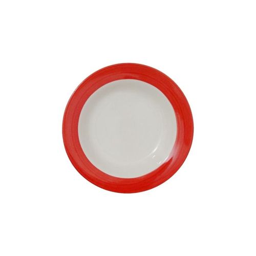 Plato Hondo Aquarella Roja