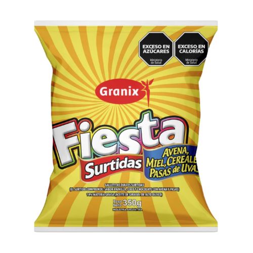 Galletitas Granix Dulces Fiesta Surtidas 350g