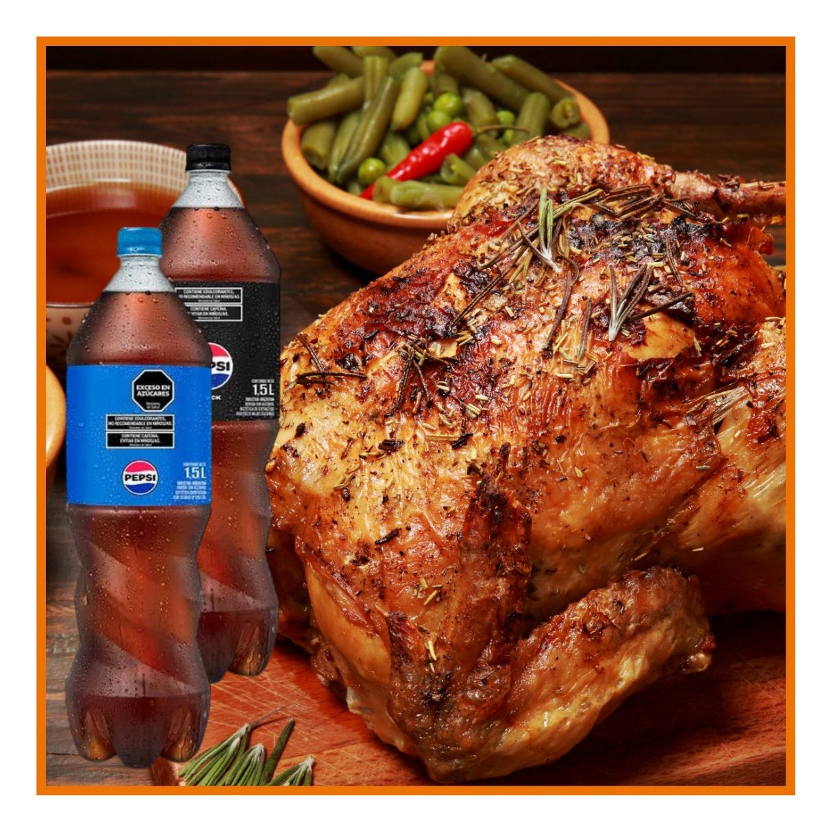 POLLO/SPIEDO+PEPSI BL 1.5