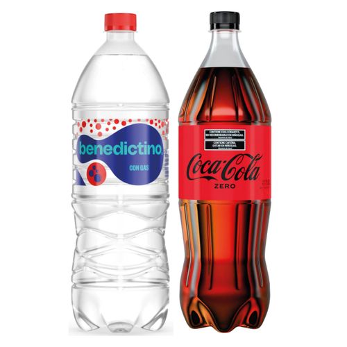 AGUA C/GAS+COCA ZERO