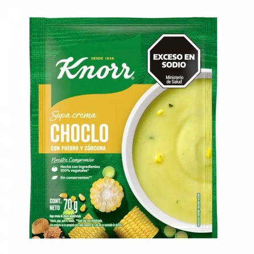 SOPA CR CHOCLO Y PUERRO