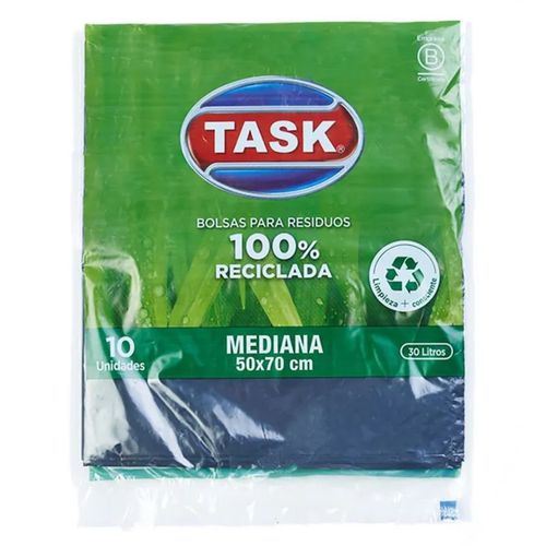 Bolsa de Residuos Plana 50x70 Task x 10Un