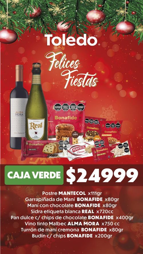 Caja Navideña Verde